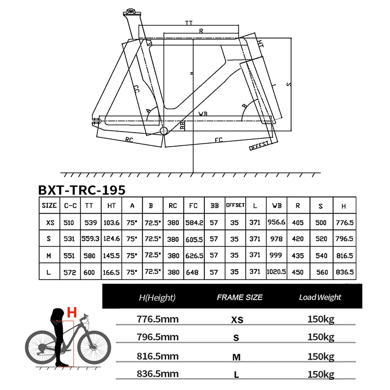 Fixed Gear Frame Size Chart Single Speed Fixed Bike Size Chart
