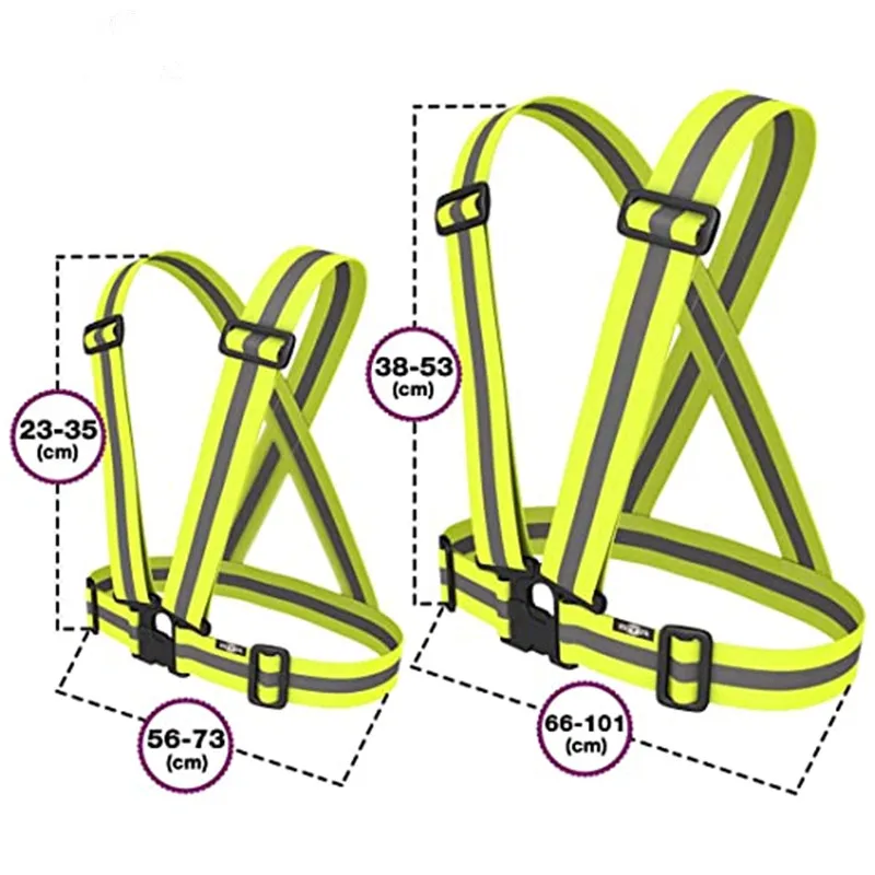 Ready to Ship Adjustable Reflective Vest Belt Visibility