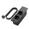 Noir-2 * prises CA + 1 * USB-A + 1 * USB-C-EU