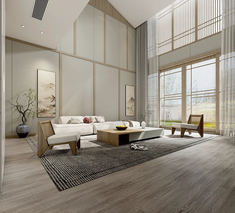 Melinco Easy Clean Modern PVC Wall Panels for Household Quick Install Feature Wall for Living Room Home Office Hotel Commercial