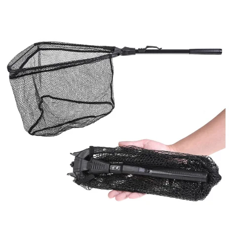 Yj.aquahunter 59CM Collapsible Fishing Net - Nylon & Aluminum