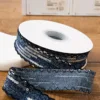 2.5cm - navy blue fabric ribbon 1 yard (10 yards/roll)