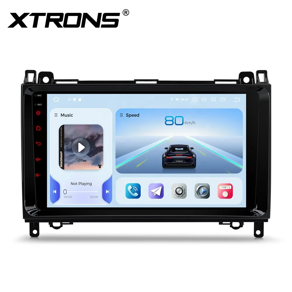 XTRONS 9-Inch Octa Core Android 14 Car Navigation System for Benz