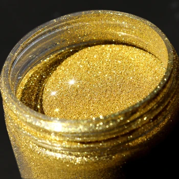 Wholesale Glitter for Crafts Christmas 0.2mm Gold Glitter Powder for Christmas Decoration