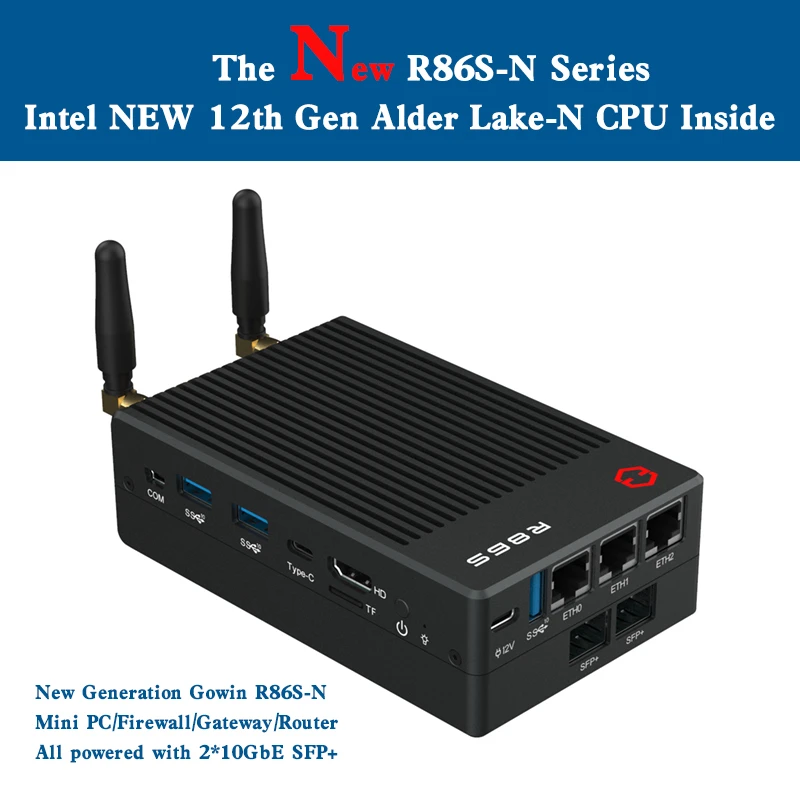 その他 R86S-N100B Gowin R86S-N100BファイアウォールルーターオールインワンミニPC