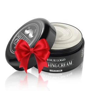 Premium Sandalwood Scented Shaving Cream for Men Enriched with Aloe Vera Nourishes Skin & Reduces Redness Post-Shave