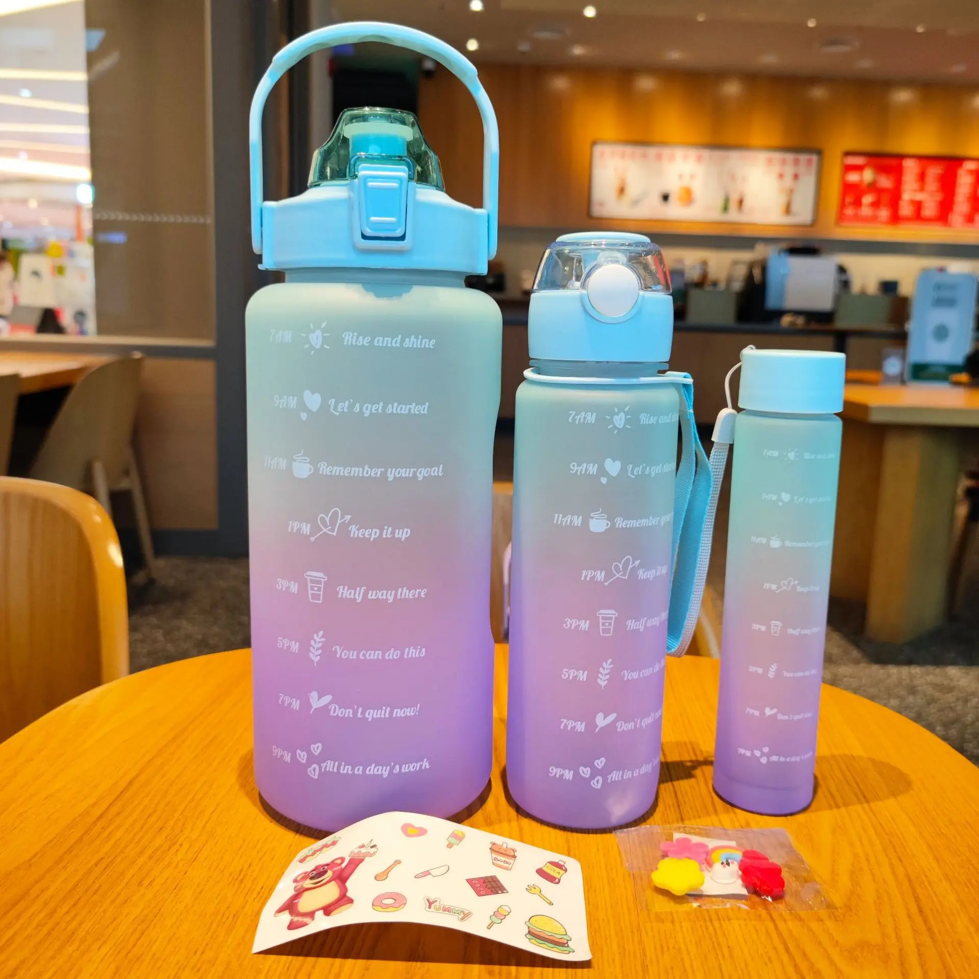 2000ml,900ml,500ml Straw Strainer Filter Gym Fitness Sports Bpa Free