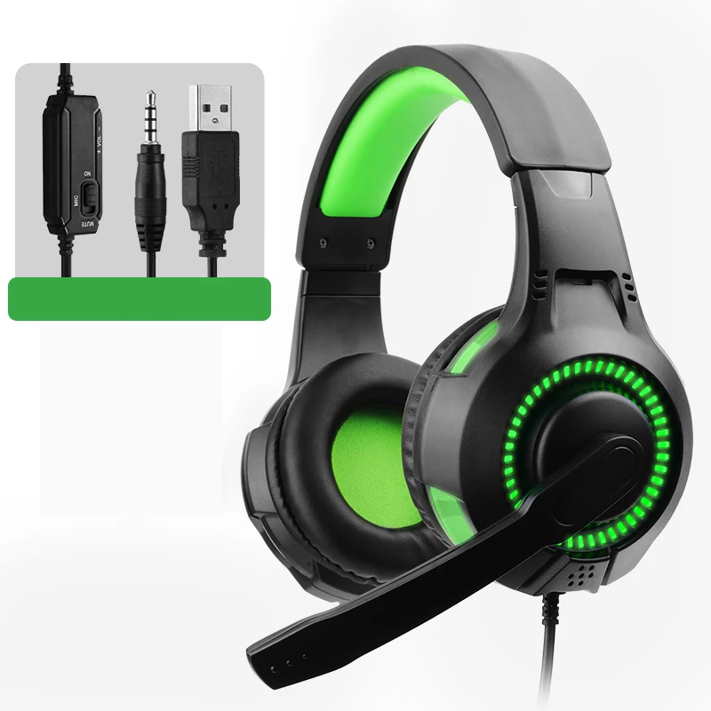 Game Headset for Xbox One PS5 Wired Noise Cancelling