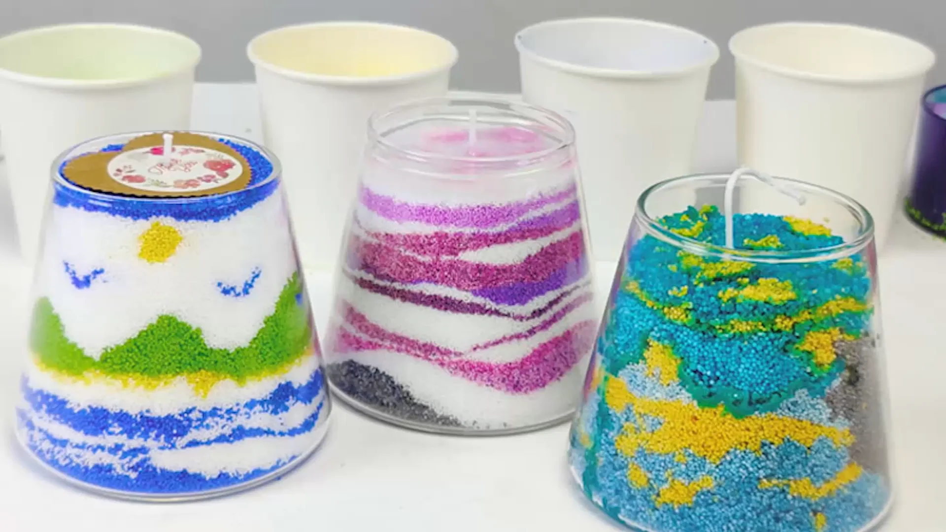 Plant Based Granulate Powder Candle Wax Sand Pearled Candles Decoration