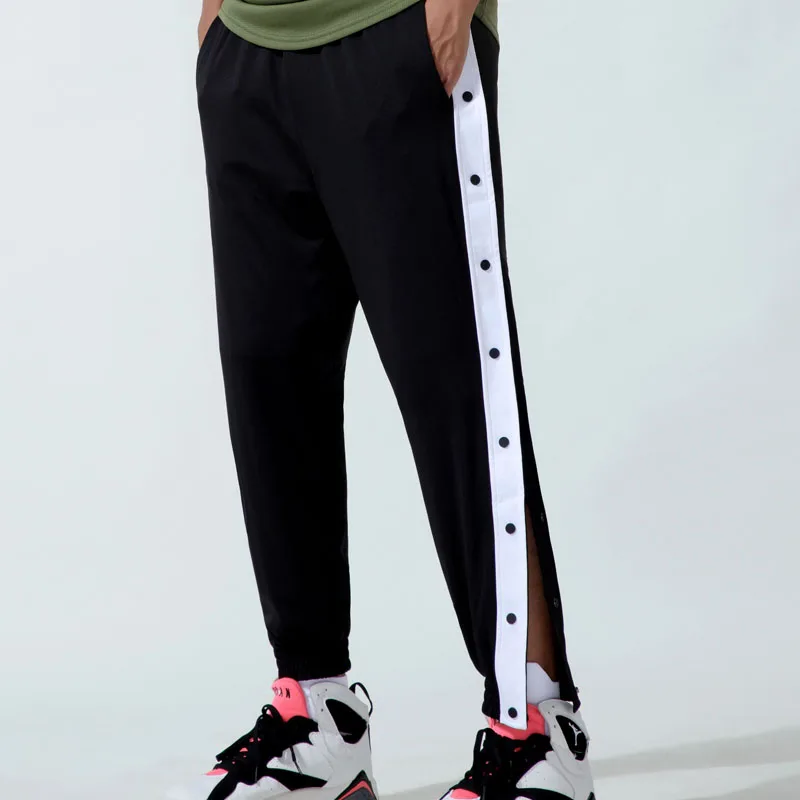 Wholesale Comfy Polyester Track Pants Sports Buttoned Side Stripe Trousers  For Men From malibabacom