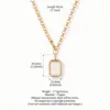Collana con scatola fotografica rettangolare trasparente