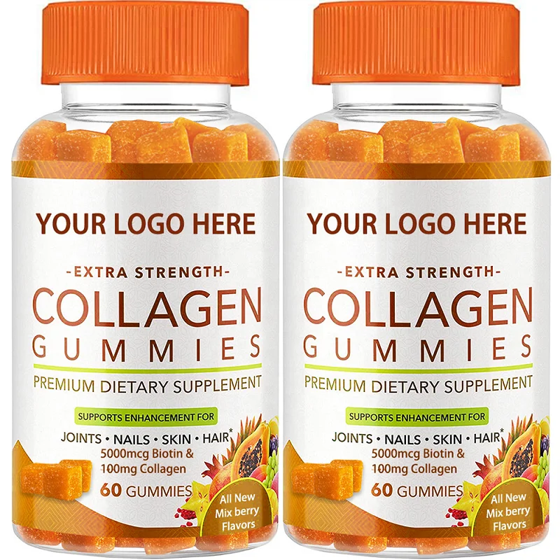 Fruity Bear Candy Collagen Gummies Vitamin Collagen Gummy Organic
