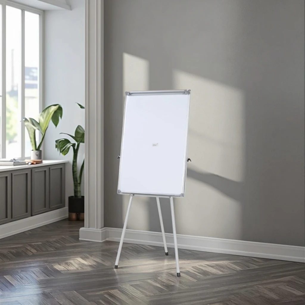 KingBowen Flip Chart Stand Whiteboard with Tripod Easel Writing Board for Office Supplier