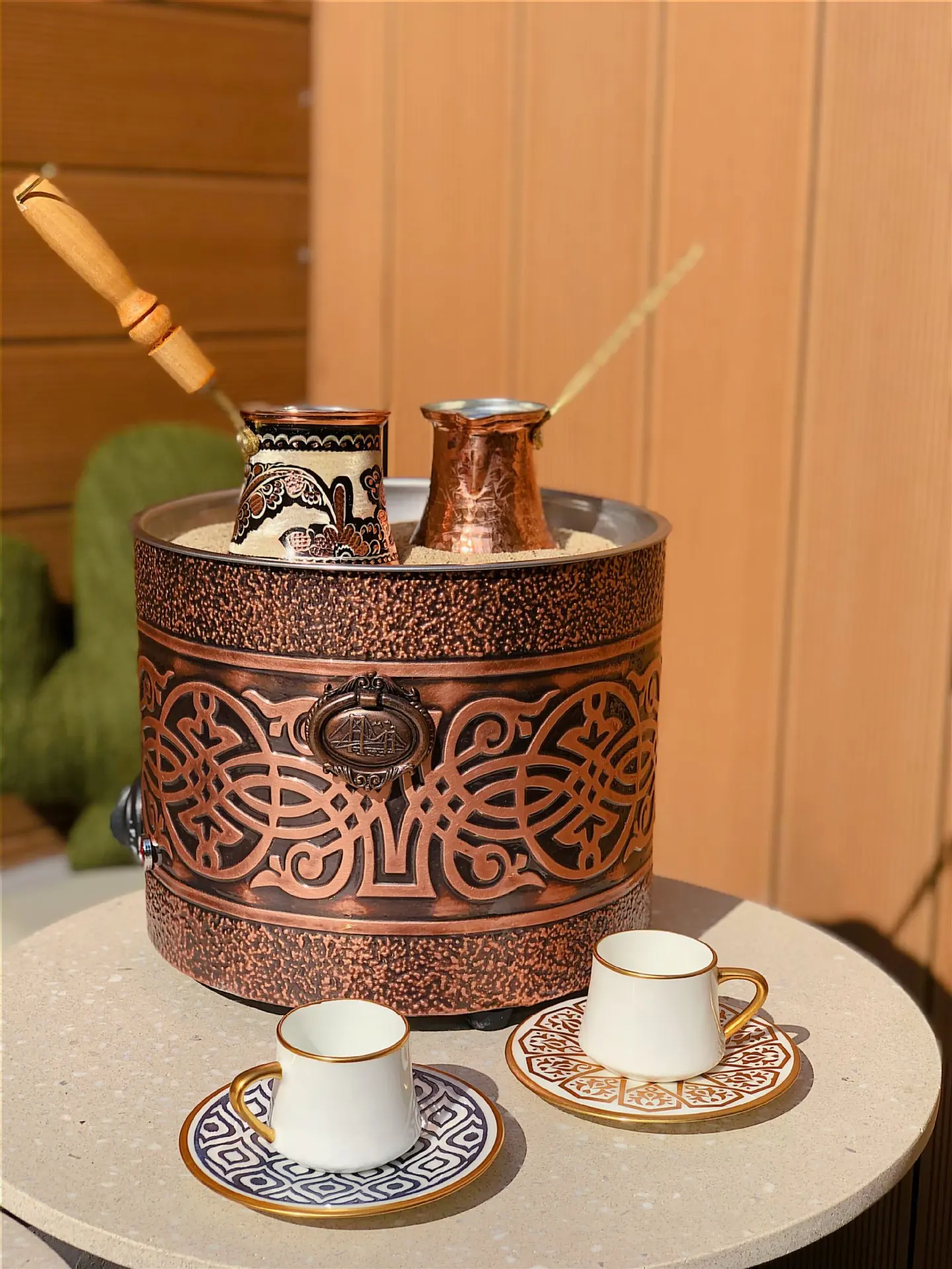 AISHANBAIHUODIAN 隠れ ポータブルコーヒー機械新しいトルコ式