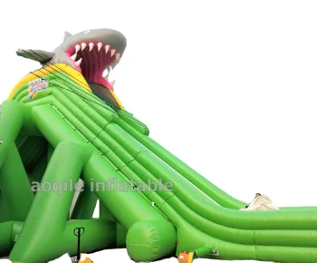 New design sports products inflatable lake slide blow up pool side inflatable park Slide with Slip Inflatable Water Slides