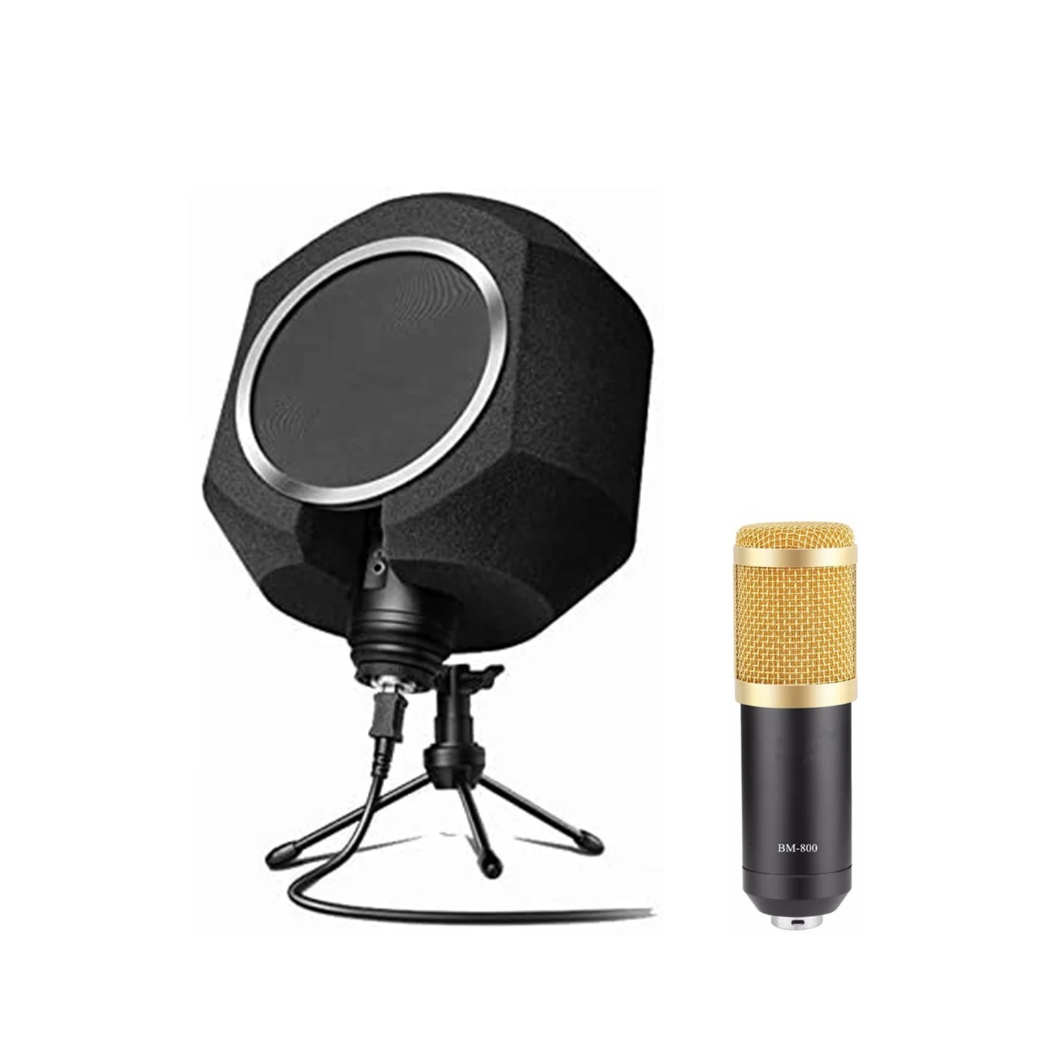 1pc Isolation Micro Shield Mic Mousse insonorisante Soundproof Couverture  Soundproof Microphone en Plastique écran Noir Cinq Por204 - Cdiscount TV  Son Photo