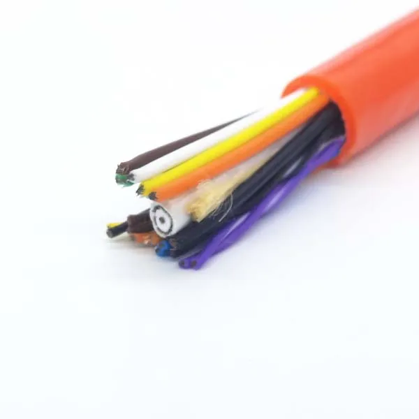 Multicore Flexible CCTV Detection Pipeline Inspection Robot Cable
