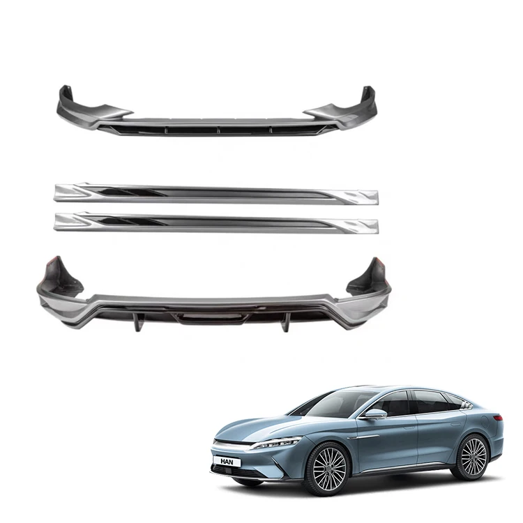 Auto Body Kit for BYD Han Accessories DM-I PP Plastic Front Lip Shovel Side Skirt Rear Bumper Bodykit Exterior Accessory