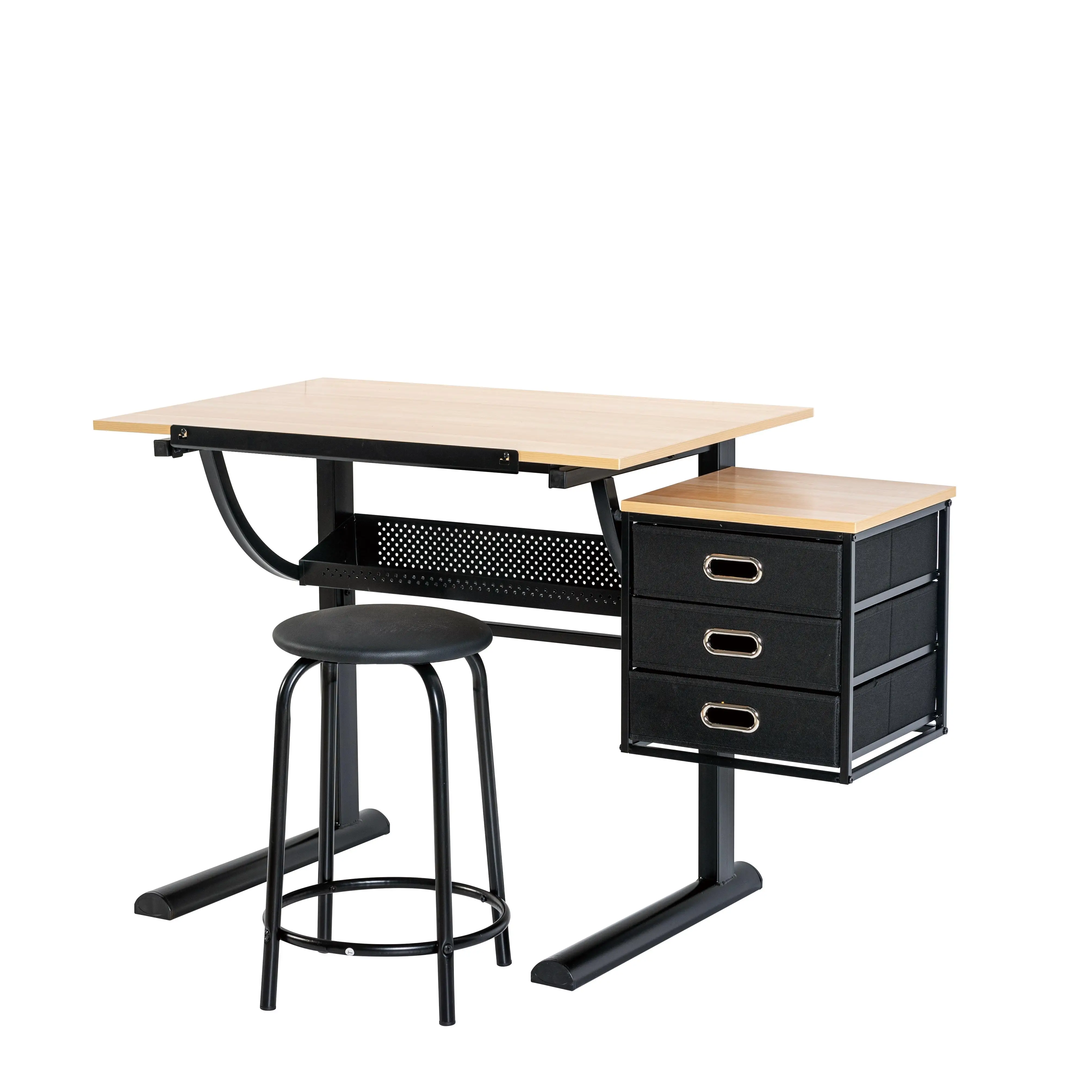 Multifunctional Art Craft Study Desk Engineer Drafting Table and Computer Desk