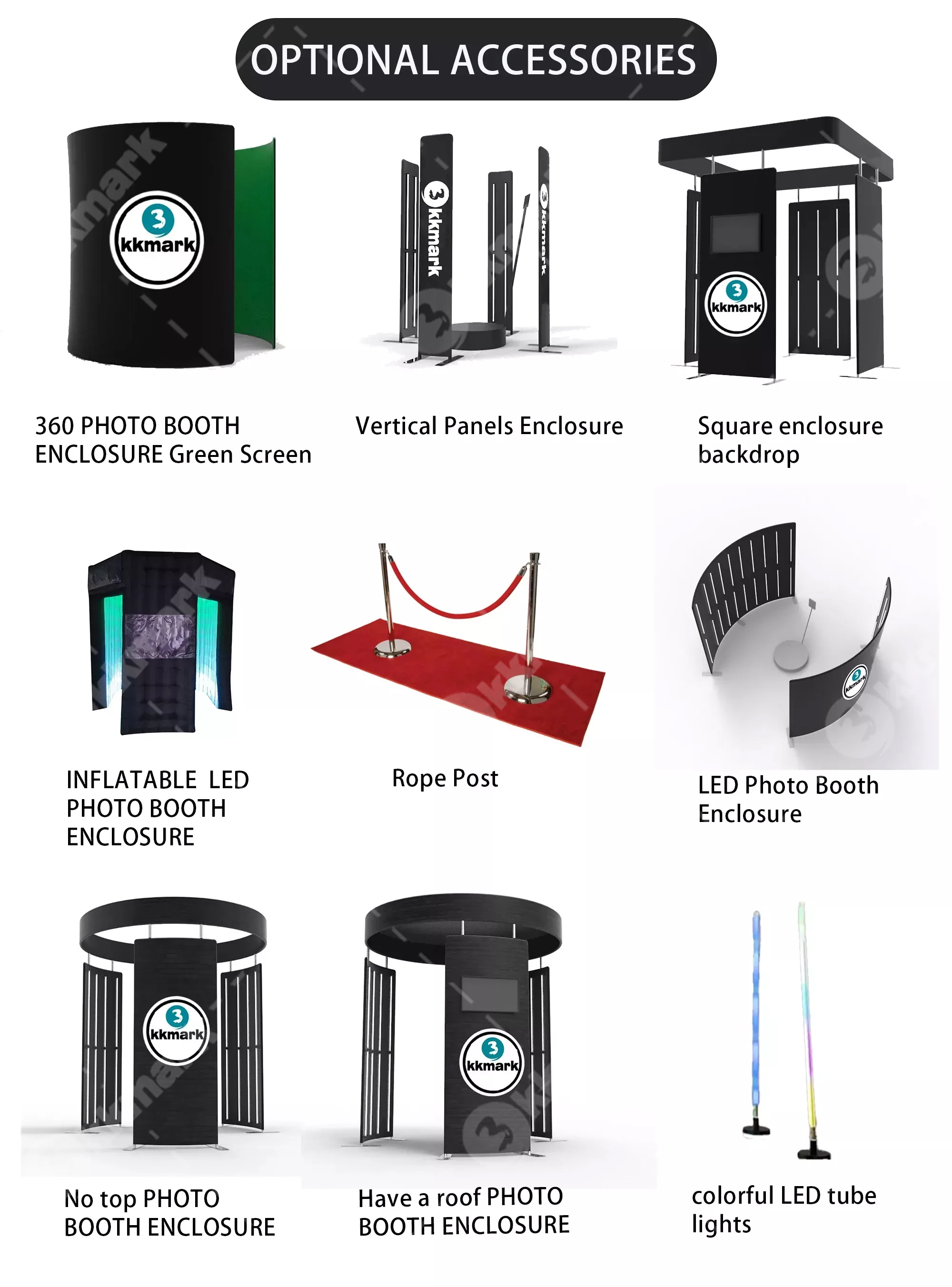 Kkmark Automatic Overhead Spinner Video Portable Photo Booth 360