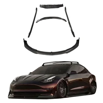 Vorstein Style body kit include Front Rear lip Side skirt Spoiler for Tesla Model 3 upgrade to Fast Aero kit style