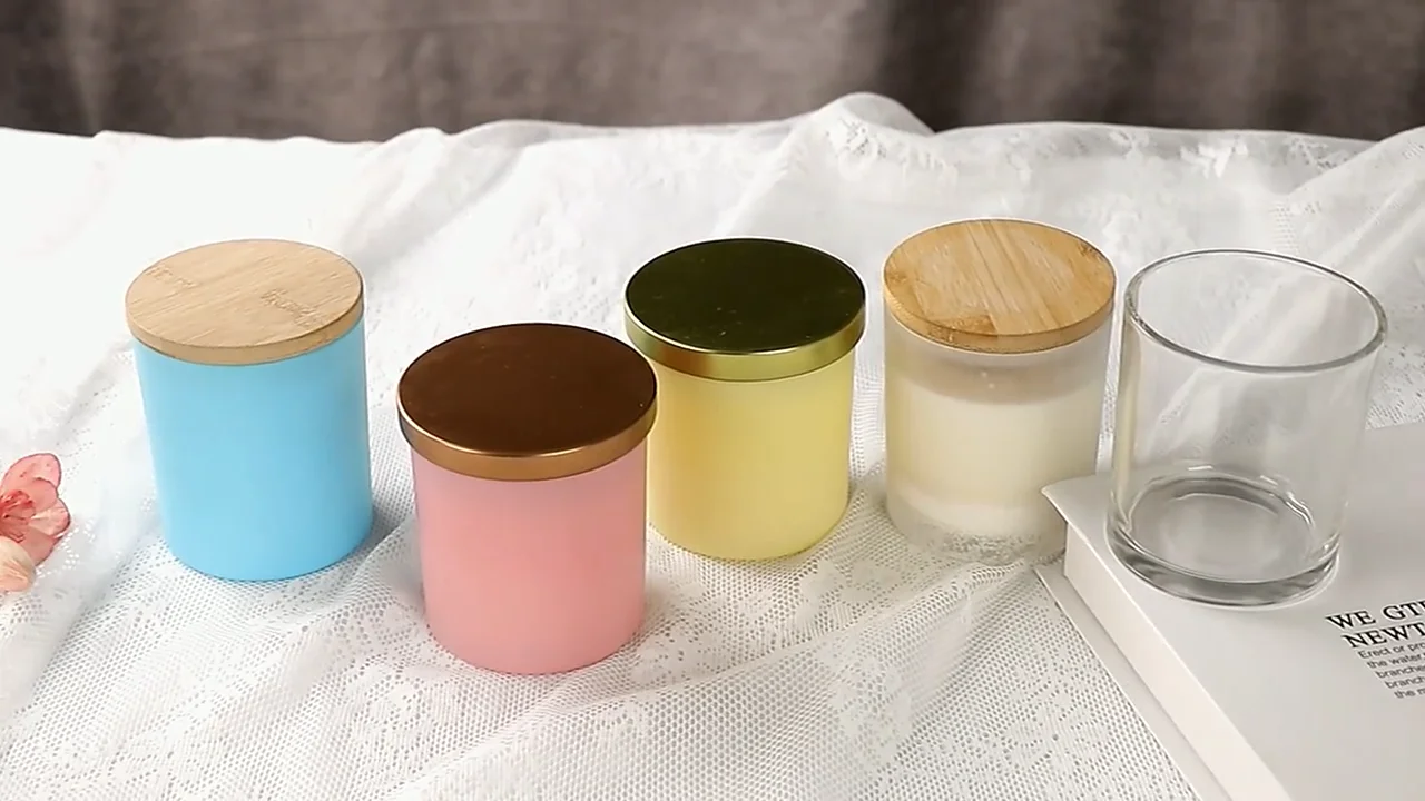 Manufacturer Custom Round Clear Glass Jars For Candle Making Candle Jar