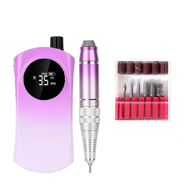 Professional Strong Nail Bits Portable Rechargeable File Polisher Nail Drill Machine Electric Nail Drill