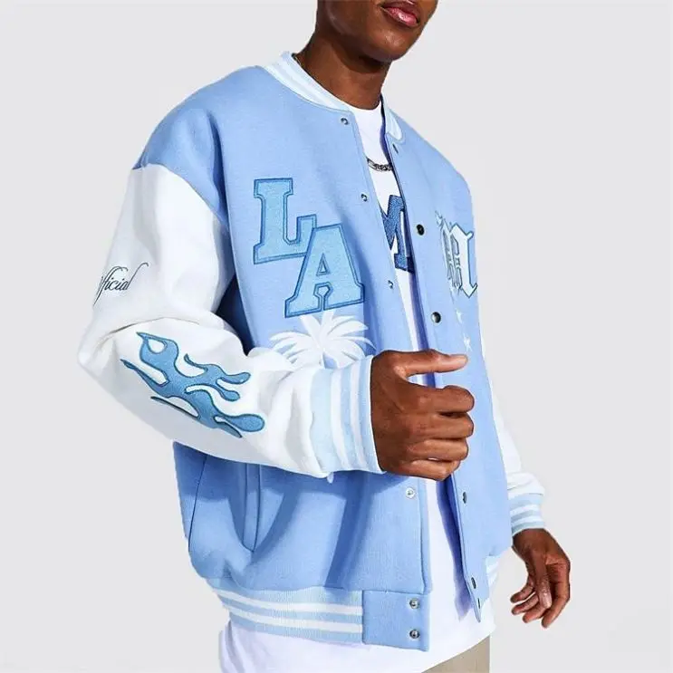 ALTYNAL Embroidered Varsity Baseball Jacket – Bive Culture