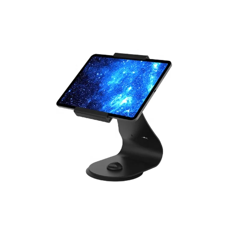 Universal Adjustable Black Tablet Enclosure Stand Metal Tablet Stand for iPad Tablet PC