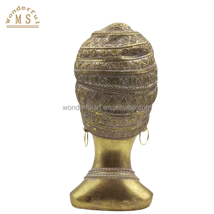 customized resin anime Golden Female Buddha home decor small statue figurines sculpture souvenir gifts toy for Holiday