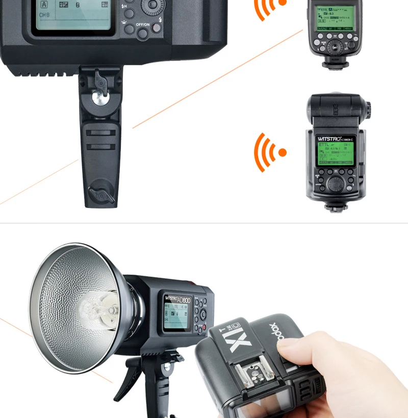 Godox Ad600bm 600ws Ttl Hss Outdoor Flash Li-on Battery With Built-in ...
