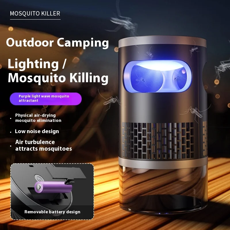 Wireless Outdoor Mosquito Lamp with Mummy Style Closure Silent and Home Office Friendly for Infant Pregnant Women Sleepers