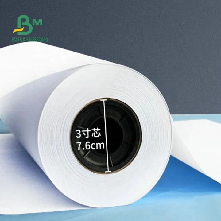 80gsm Eco - Friendly CAD Plotter Drawing Paper For Engineering Design