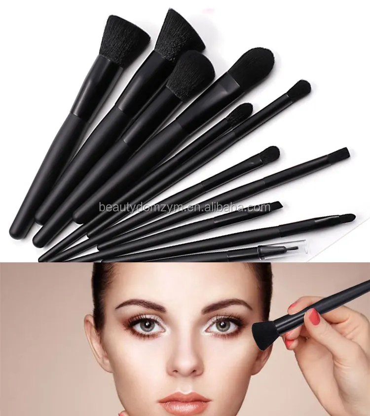 Makeup Brush Sets Black 11Pcs Custom Brand Private Label 2022 Amazon Top Seller Wholesale Oem Shenzhen Make Up Brushes For Face