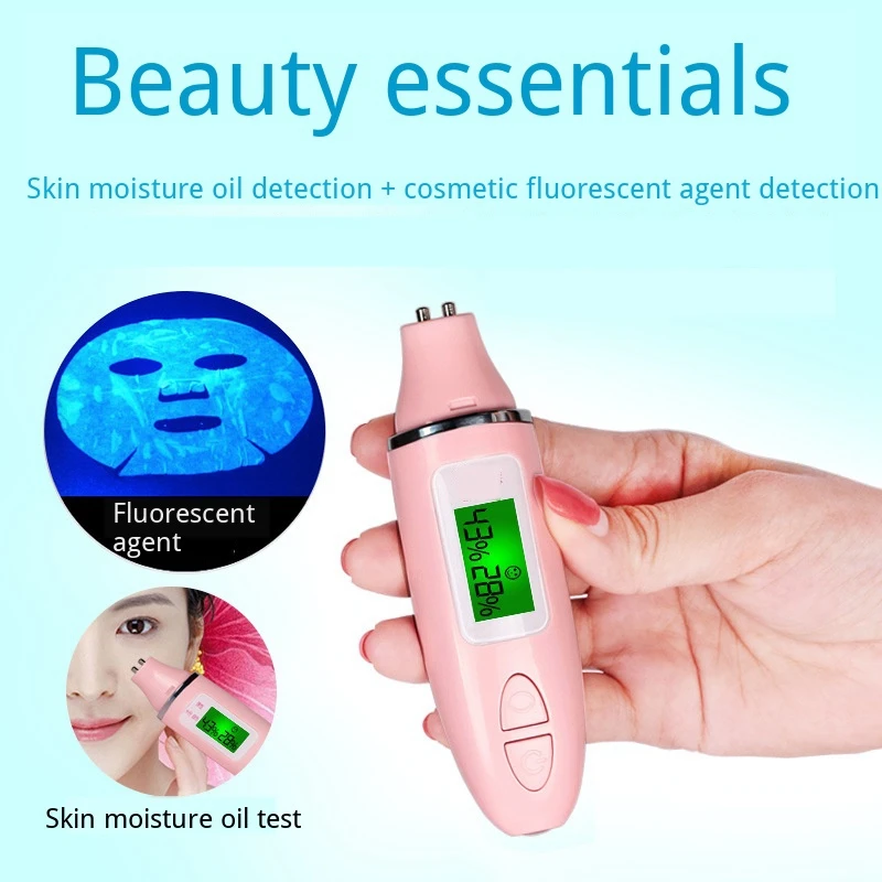 LCD skin tester digital facial moisture monitor oil tester test machine personal scanner health portable smart skin analyzer