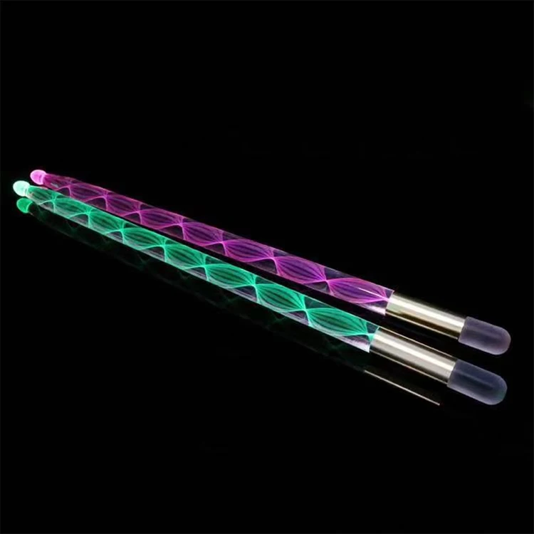 Музыкальный инструмент заводская поставка барабанные палочки Вспышка светодиодные барабанные палочки