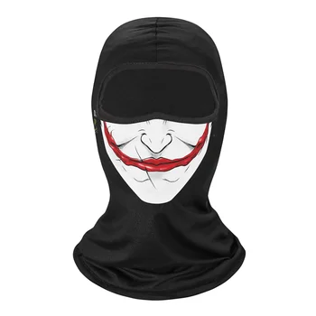 Wholesale Sexy Women Halloween Costumes Embroidered Eyes Ribbed Knit Ski Mask Balaclava With Vinyl Devil Horns