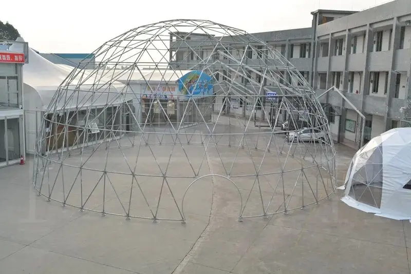 Large 20m Geodesic Turtle Dome Tent Luxury Resort Dome Outdoor Hotel Tent  With Bathroom for Party Wedding Events
