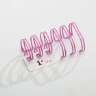 Pink Color Ring Pink YPS Pink Color Wire Binding Twin Loop Gold Spiral Binding Ring Encuadernacion Wiro Of Office And Stationery