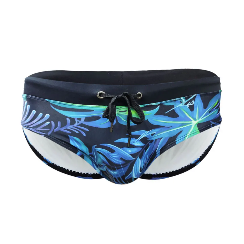 Print Swimsuit Men Thong Bathing Suit Mens Swimwear Bikini Low