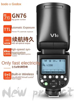 Godox V1C/N/F/O/P Round Lamp Head Lithium Battery High-speed TTL Flash Built-in 2.4G Wireless X System detail image