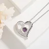 Collana con zirconi viola