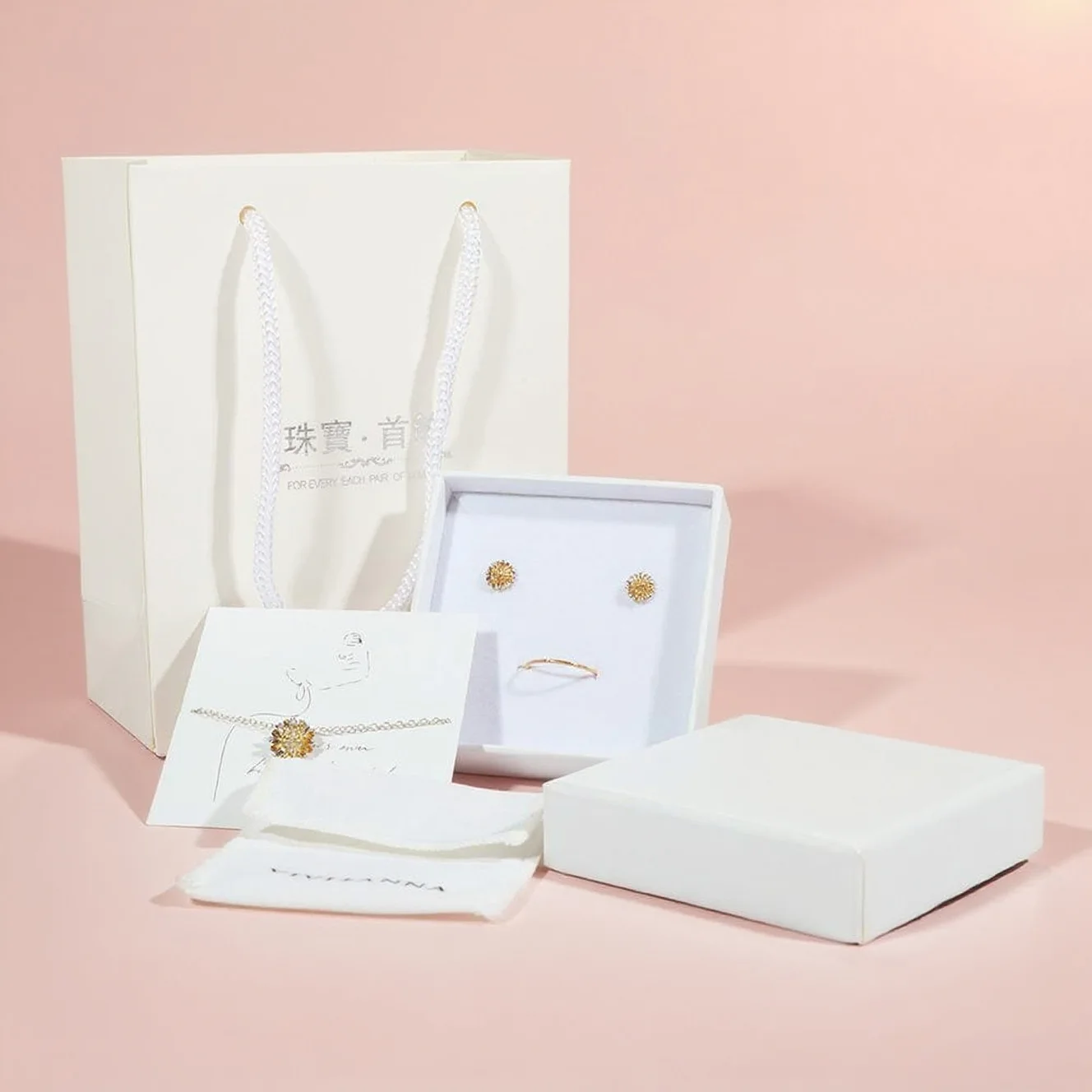 Elegant Custom Bijoux Box | Luxury French Style Jewelry Packaging Gift Box | Rigid Paper Box for Women, Wedding & Engagement