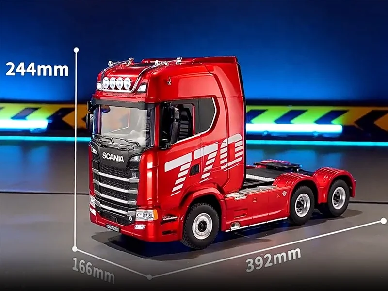 Scania 770 S V8 truck 1/18スケールラジコン スカニア Authentic Scania 770S V8 1:18 Scale RC Container Tow Truck