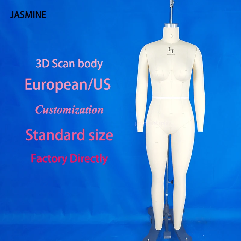 JASMINE Size 8 Cheap Factory Price for Full Body Sewing Fashion Tailor Mannequin