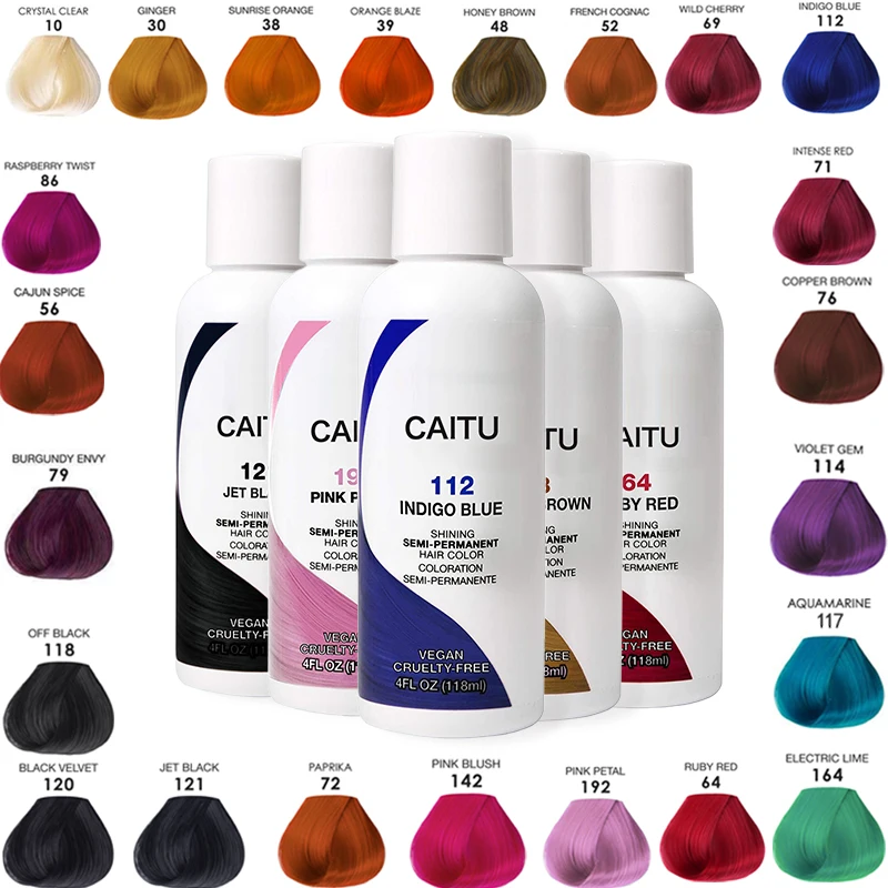 Concise Design 2024 Color Dye Hair Semi Permanent Hair Color Dye Blonde Grey Hair Dye