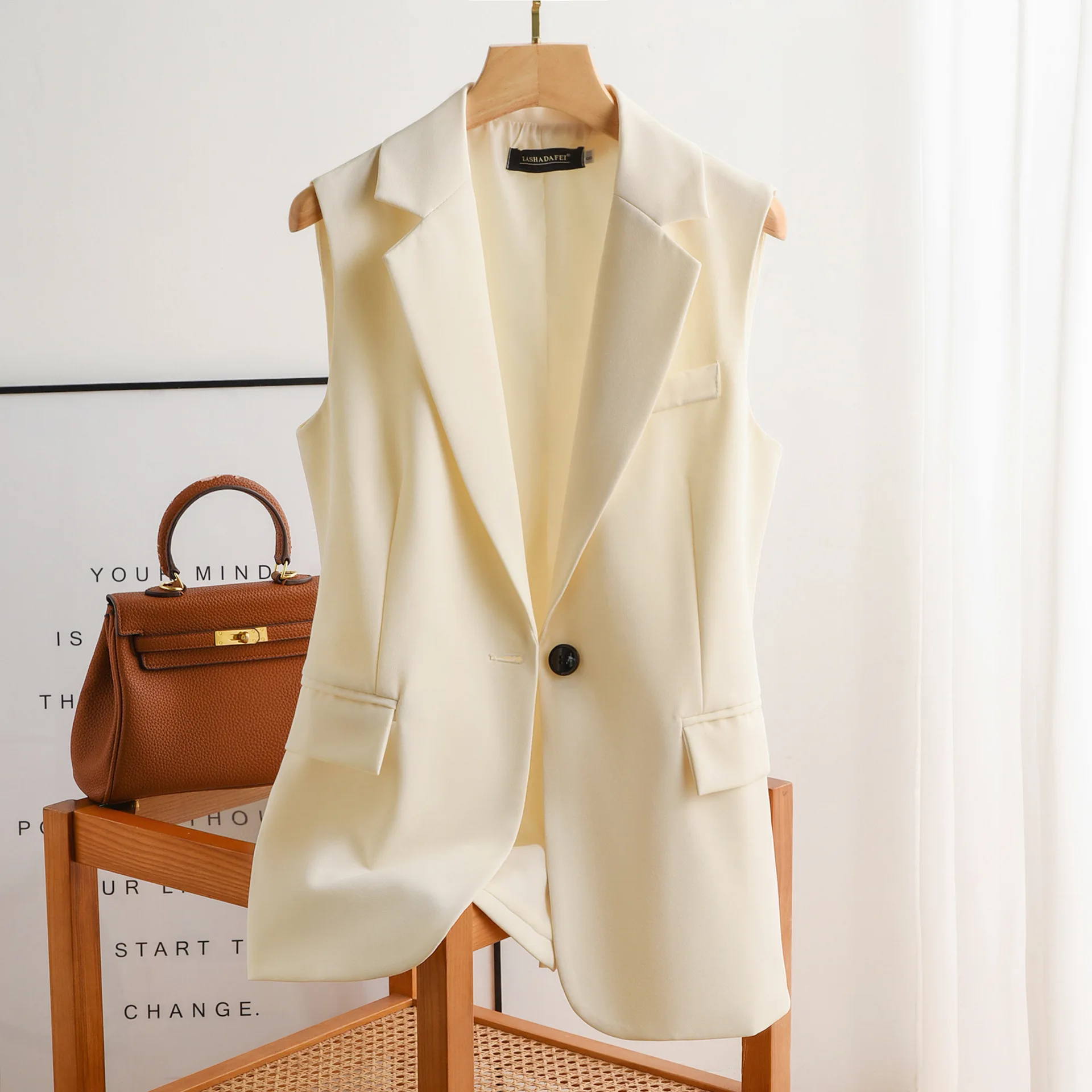 knee length dresses for ladies Tailored Tall Women's Vest main image 1