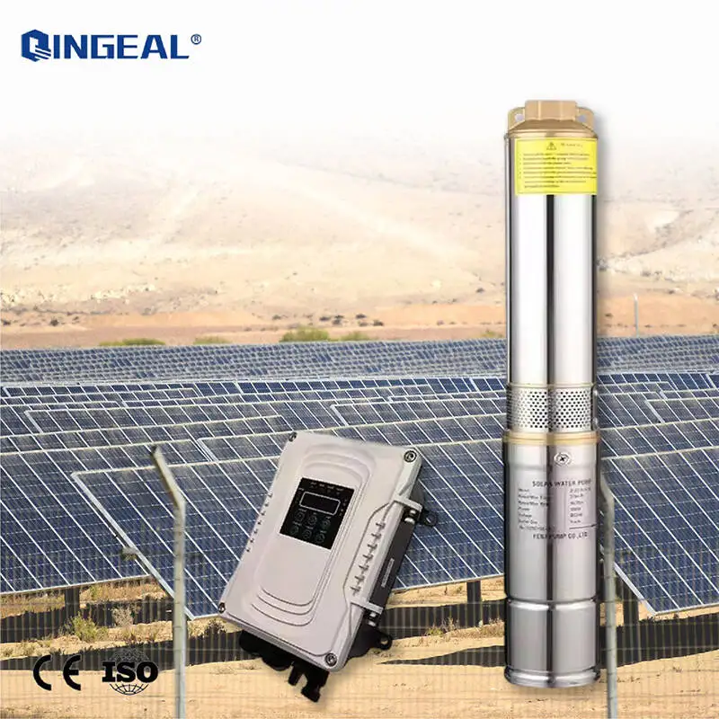 Solar Borehole Pump System Dc 72v Submersible Solar Pump Multistage  Solar Power Submerged Water Pump Price Pakistan - Main Image
