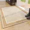 Bamboo cotton velvet rubber sole - linen wood grain yellow