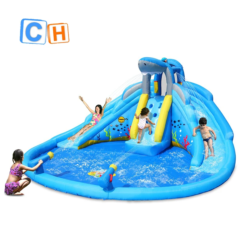 Custom PVC Inflatable Outdoor Water Slide Pool for Kids Fun inflatable games and Slides manufacture